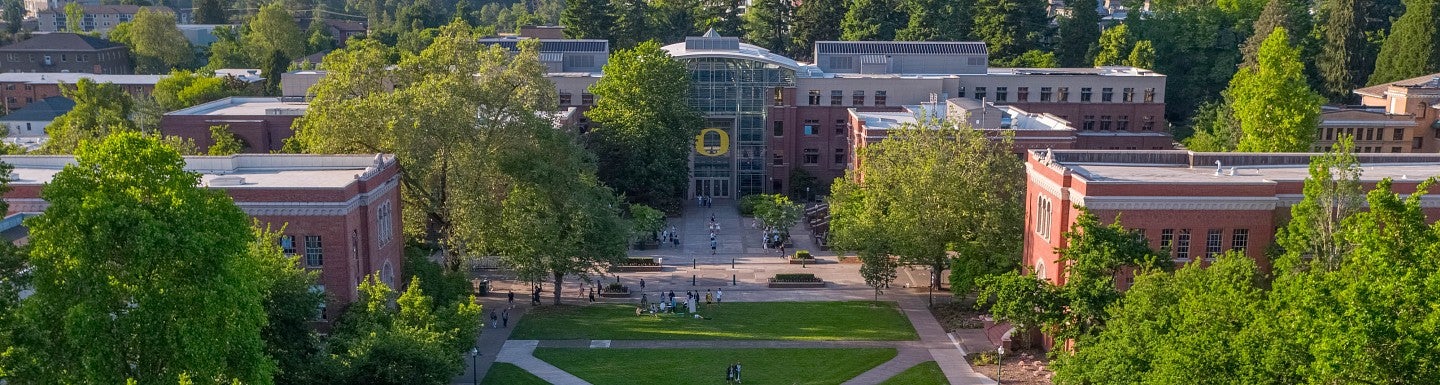 Aerial view of campus