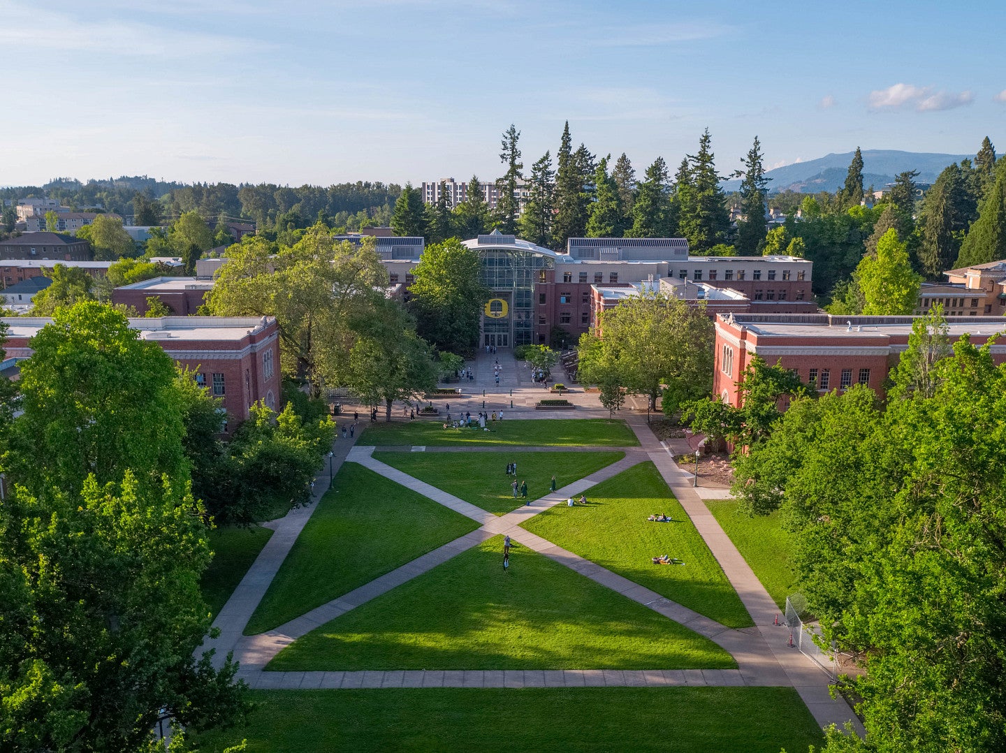 Aerial view of campus